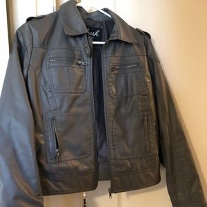 Faux leather jacket